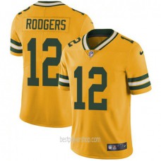 Aaron Rodgers Green Bay Packers Mens Limited Color Rush Gold Jersey Bestplayer